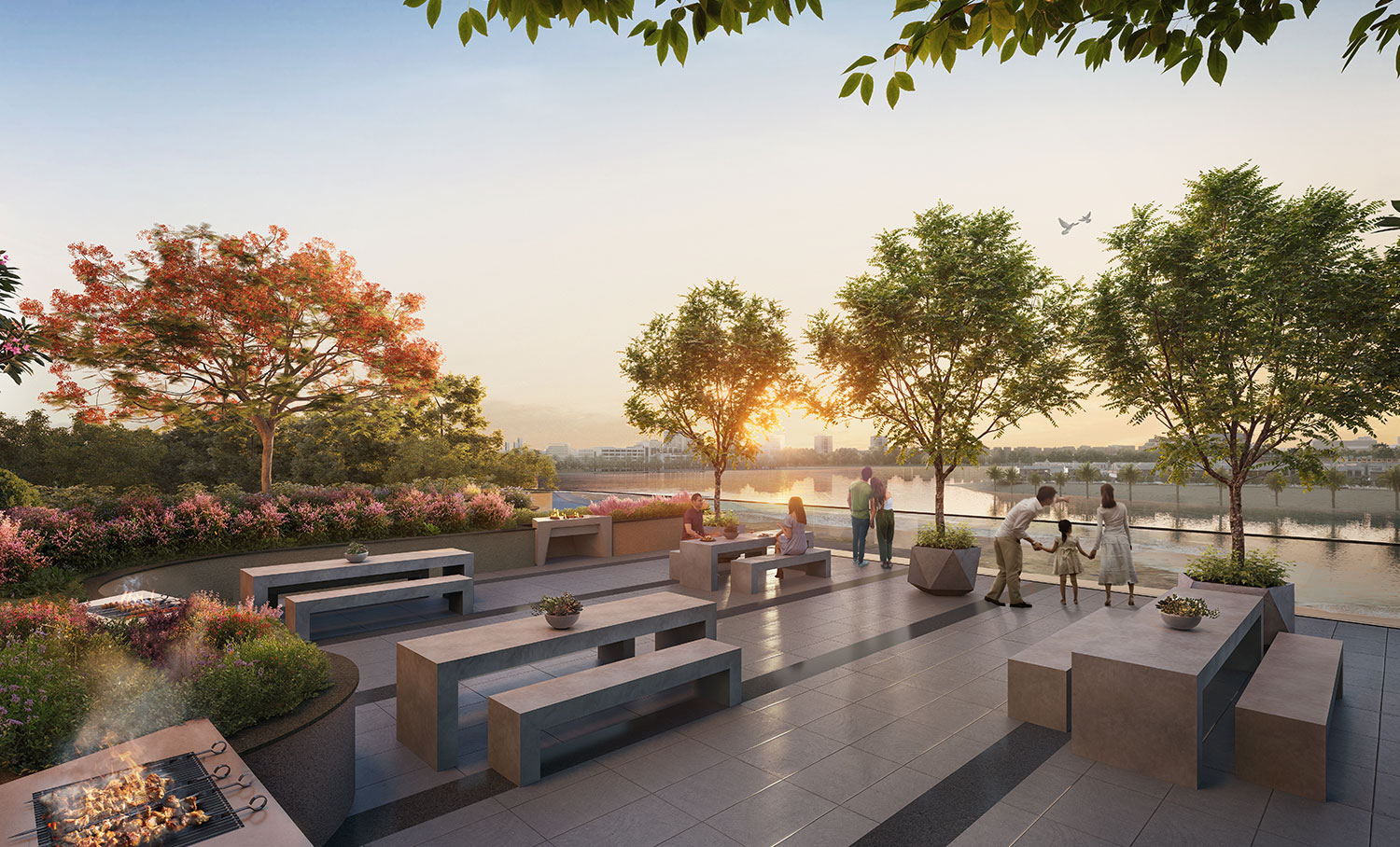 Al Hamra Waterfront – BBQ  view