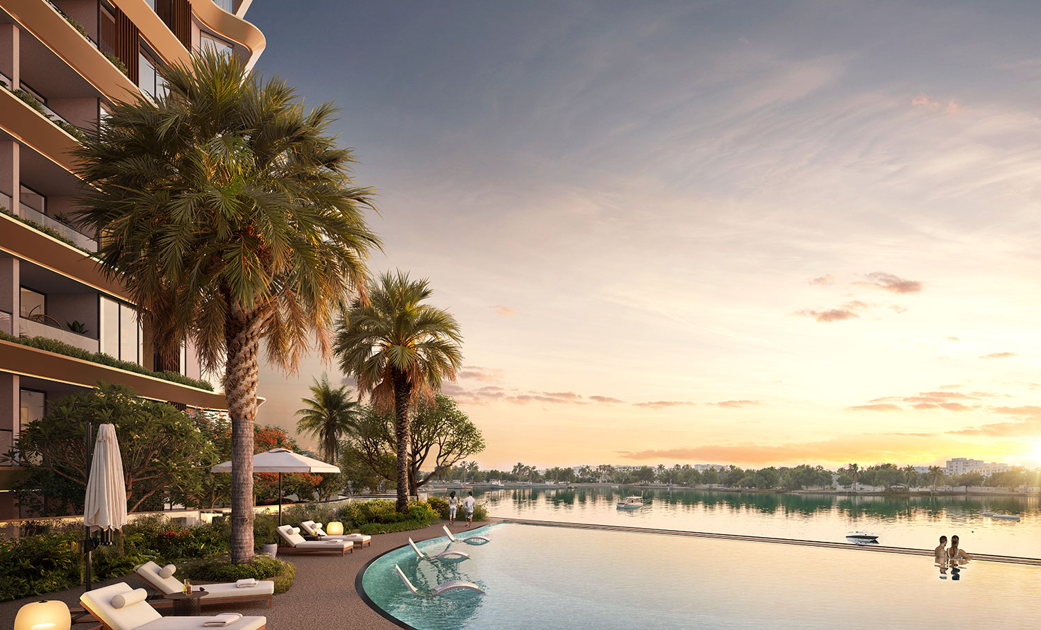 Al Hamra Waterfront – Pool Podium view