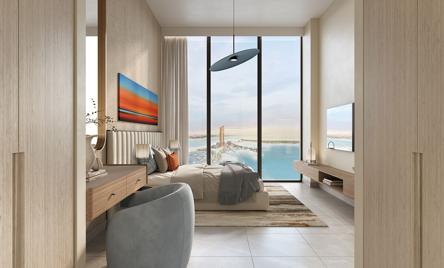 Al Hamra Waterfront – Bedroom 1BD view