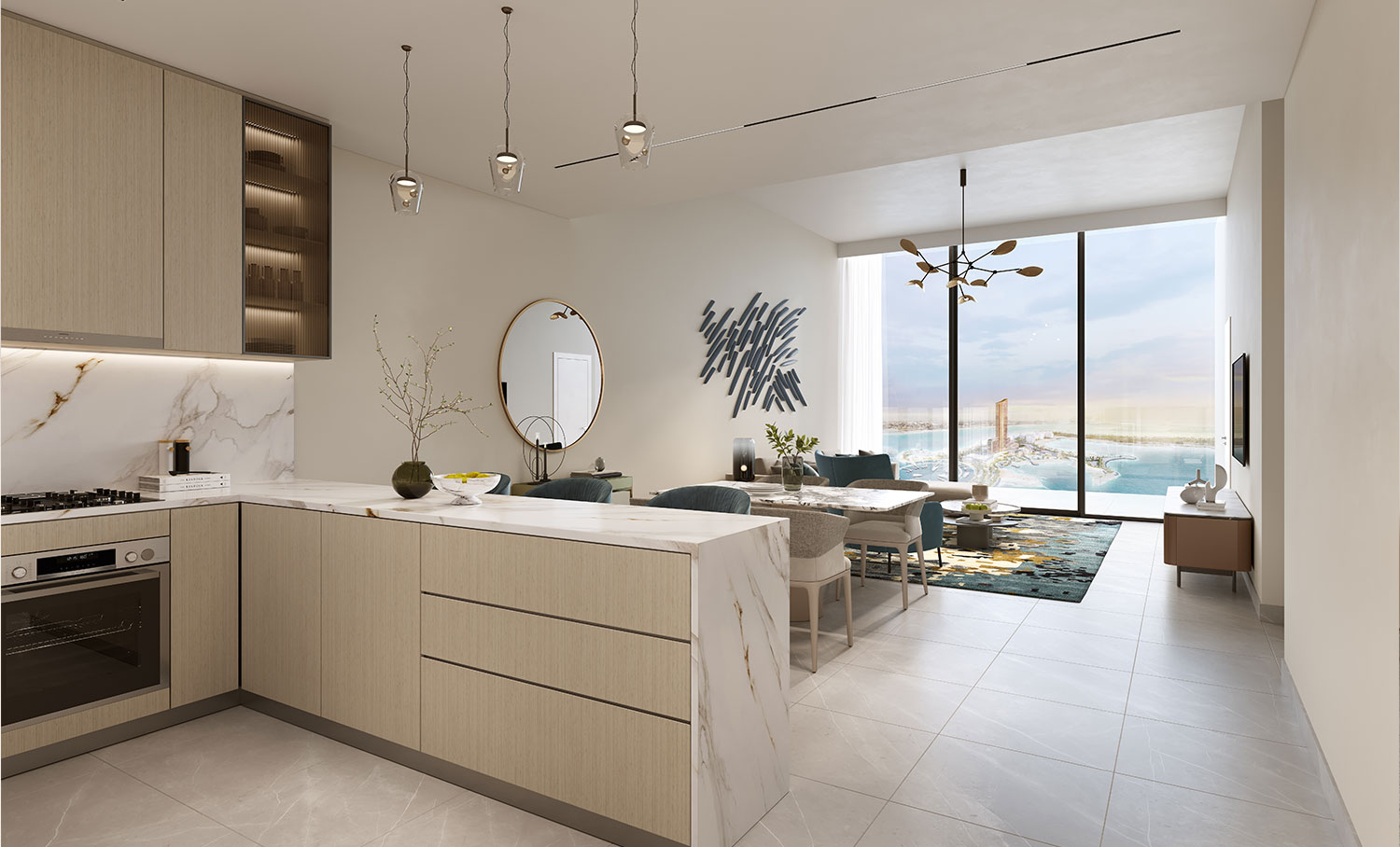 Al Hamra Waterfront – Bedroom 1BD view Interior