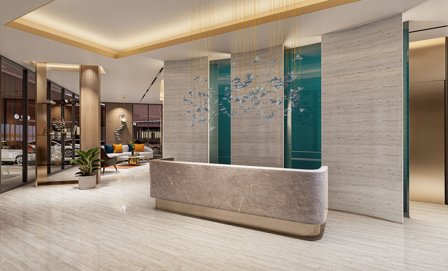 Al Hamra Waterfront – Entrance lobby view