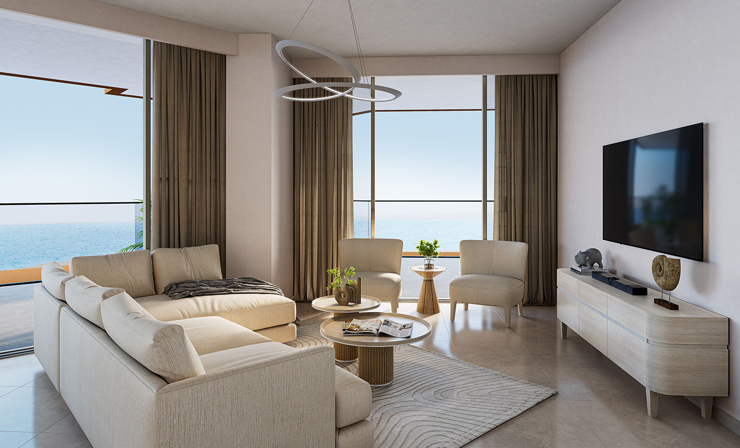 Al Hamra Waterfront – Living View