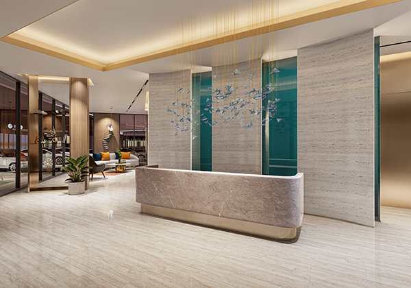 Entrance lobby Al Hamra Waterfront