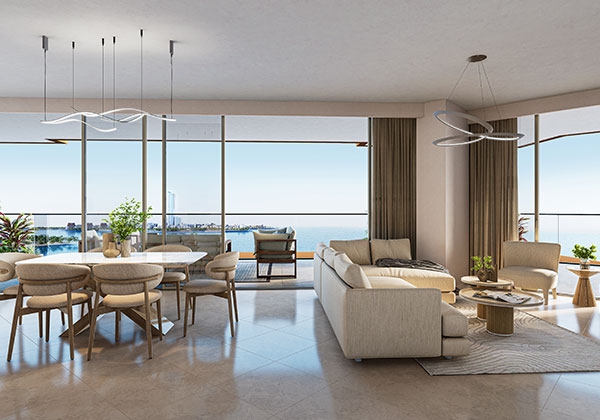 3 bedroom apartment promenade view