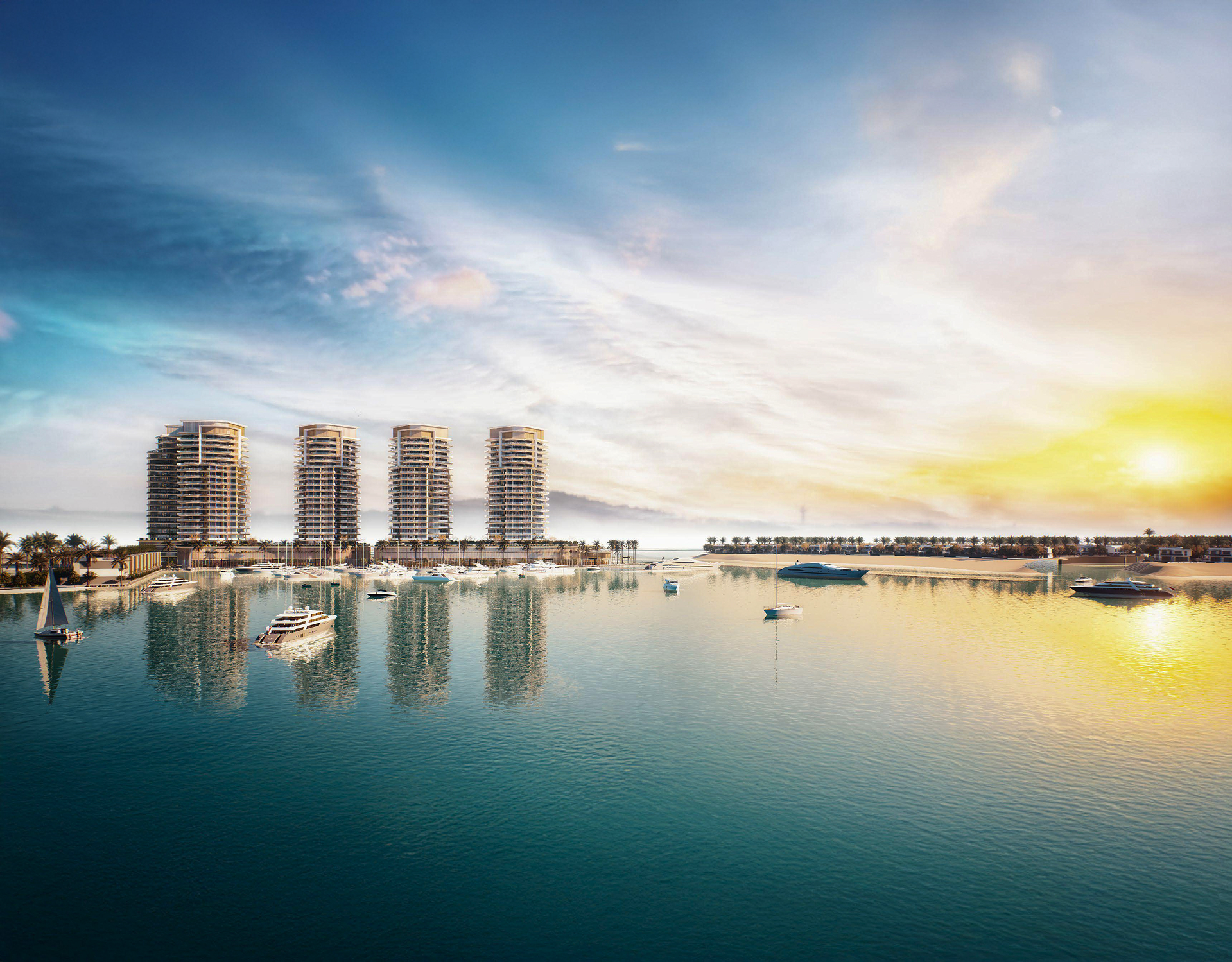 Al Hamra Waterfront footer background