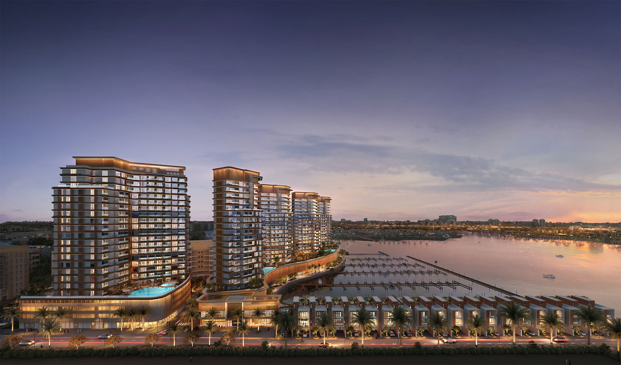 Waterfront lifestyle background
